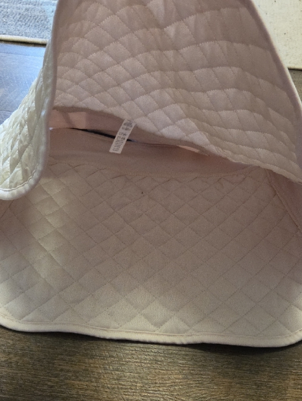 (#74) Kyodan Quilted Mini Skirt in Cream - Picture 5 of 7